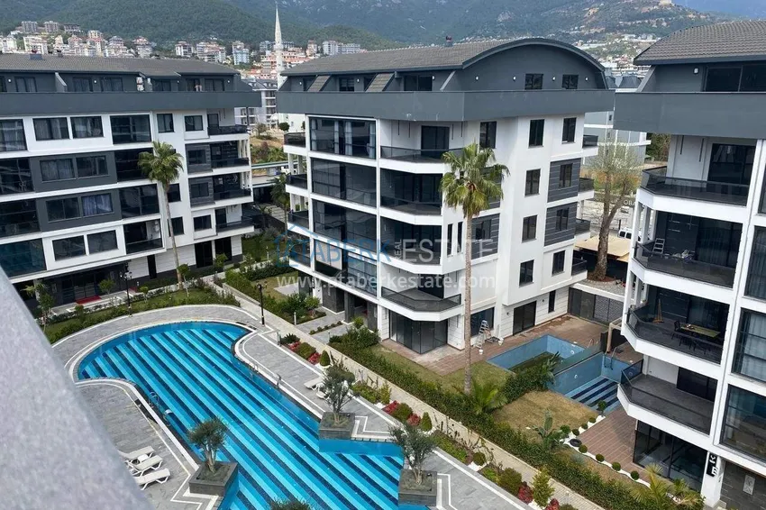 Kupuj  2+1 umeblowany penthouse do wynajęcia w Oba - dwa poziomy, widok na góry A9 19 