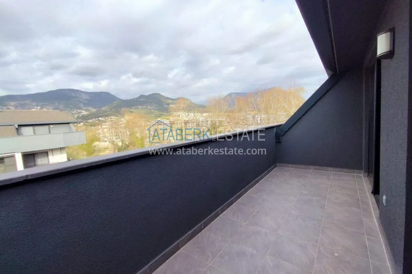 Kupuj  2+1 umeblowany penthouse do wynajęcia w Oba - dwa poziomy, widok na góry A9 21 
