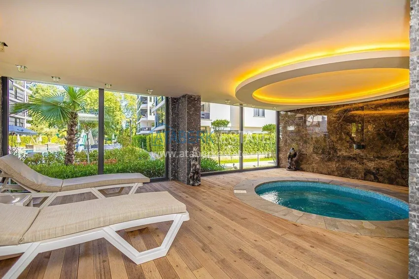 2+1 umeblowany penthouse do wynajęcia w Oba - dwa poziomy, widok na góry A9 24 