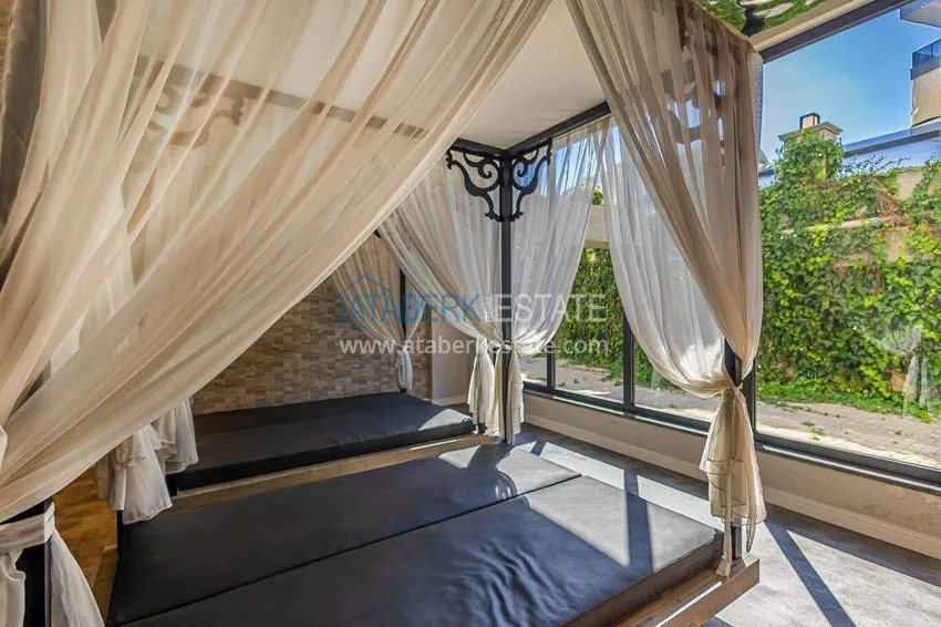 2+1 umeblowany penthouse do wynajęcia w Oba - dwa poziomy, widok na góry A9 25 