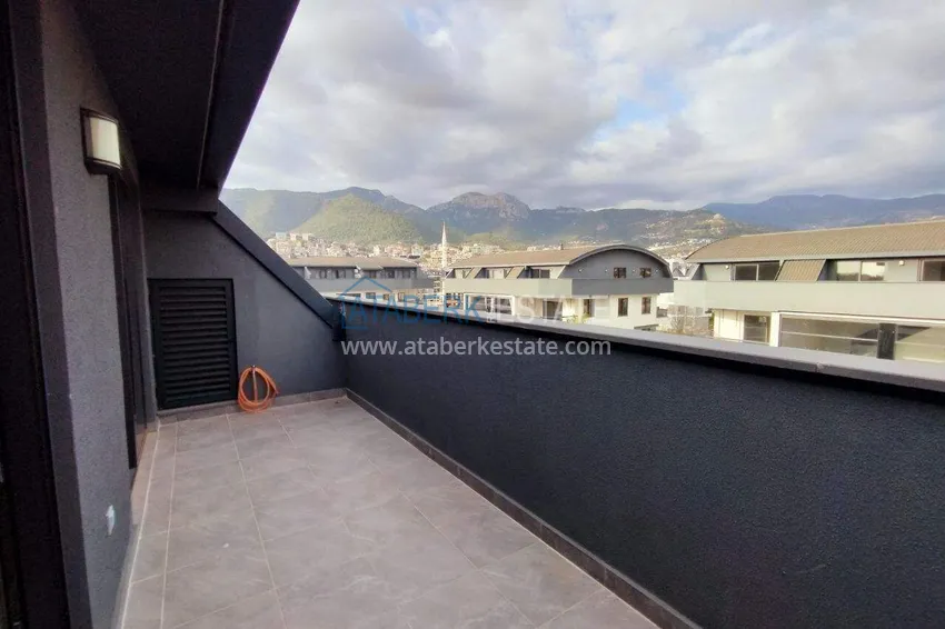 Kupuj  2+1 umeblowany penthouse do wynajęcia w Oba - dwa poziomy, widok na góry A9 22 