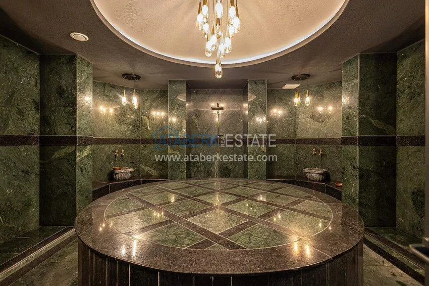 2+1 umeblowany penthouse do wynajęcia w Oba - dwa poziomy, widok na góry A9 26 