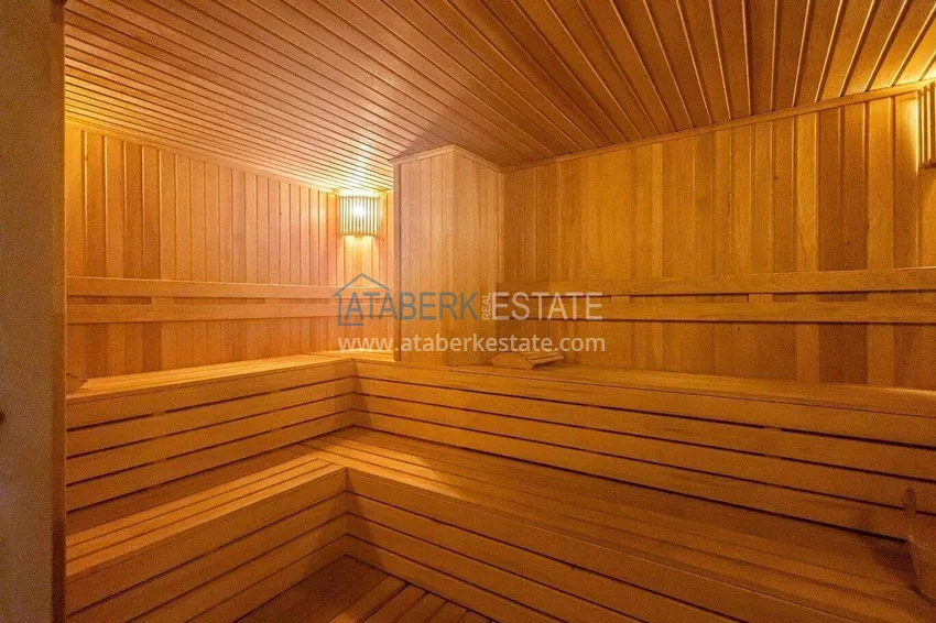 2+1 umeblowany penthouse do wynajęcia w Oba - dwa poziomy, widok na góry A9 28 