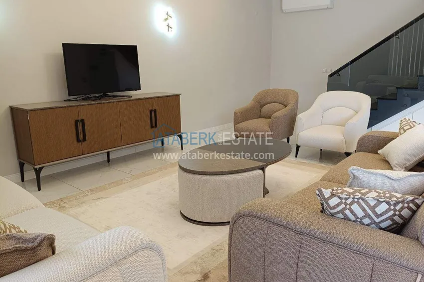 Kupuj  2+1 umeblowany penthouse do wynajęcia w Oba - dwa poziomy, widok na góry A9 3 