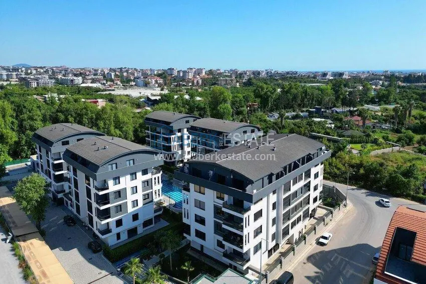 2+1 umeblowany penthouse do wynajęcia w Oba - dwa poziomy, widok na góry A9 5 