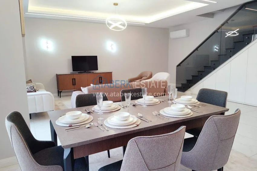 Kupuj  2+1 umeblowany penthouse do wynajęcia w Oba - dwa poziomy, widok na góry A9 6 