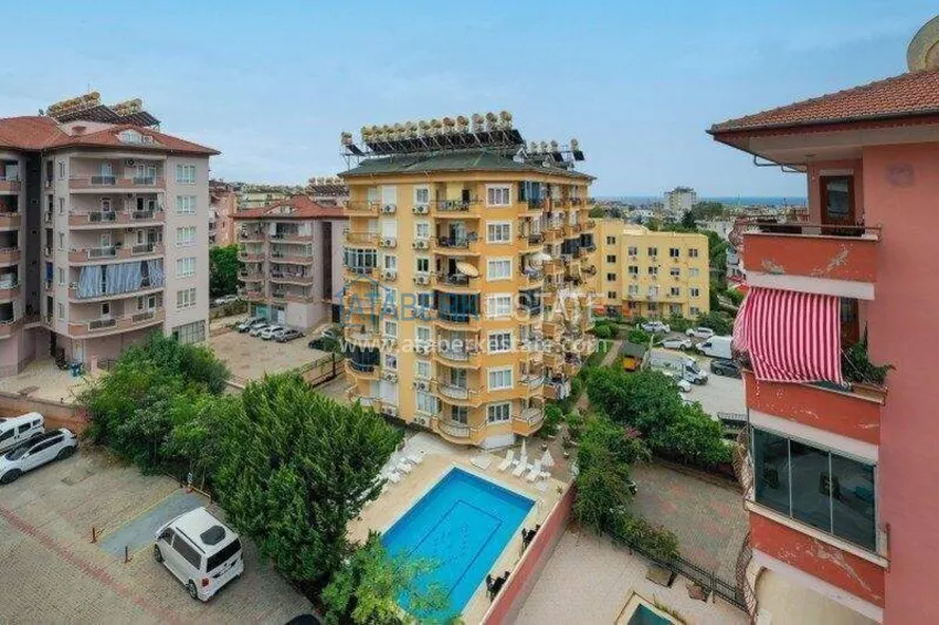 2+1 mieszkanie 100 m² w centrum Alanyi — z nowymi meblami, 800 m do plaży Kleopatra 6 