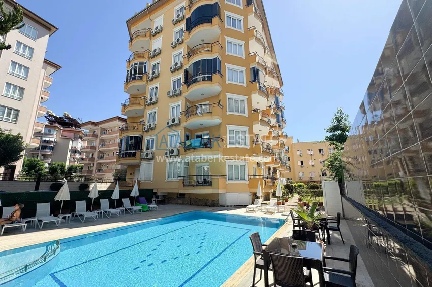 2+1 mieszkanie 100 m² w centrum Alanyi — z nowymi meblami, 800 m do plaży Kleopatra 7 
