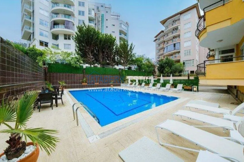 2+1 mieszkanie 100 m² w centrum Alanyi — z nowymi meblami, 800 m do plaży Kleopatra 8 
