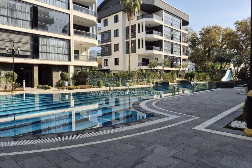 2+1 umeblowany penthouse do wynajęcia w Oba - dwa poziomy, widok na góry A9 9 