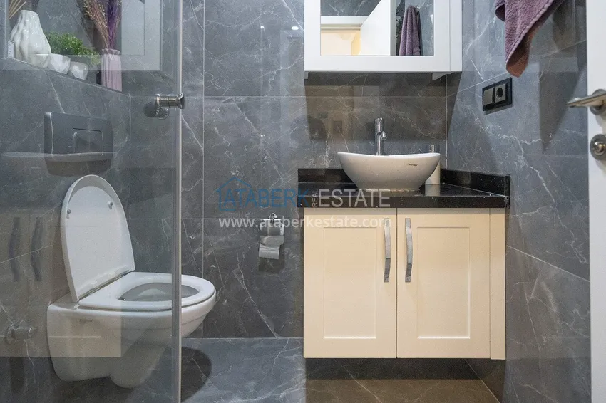 Kupuj  Tani apartament 1+1 w centrum Oba - umeblowany, przeszklony balkon, 350 m do morza 5 