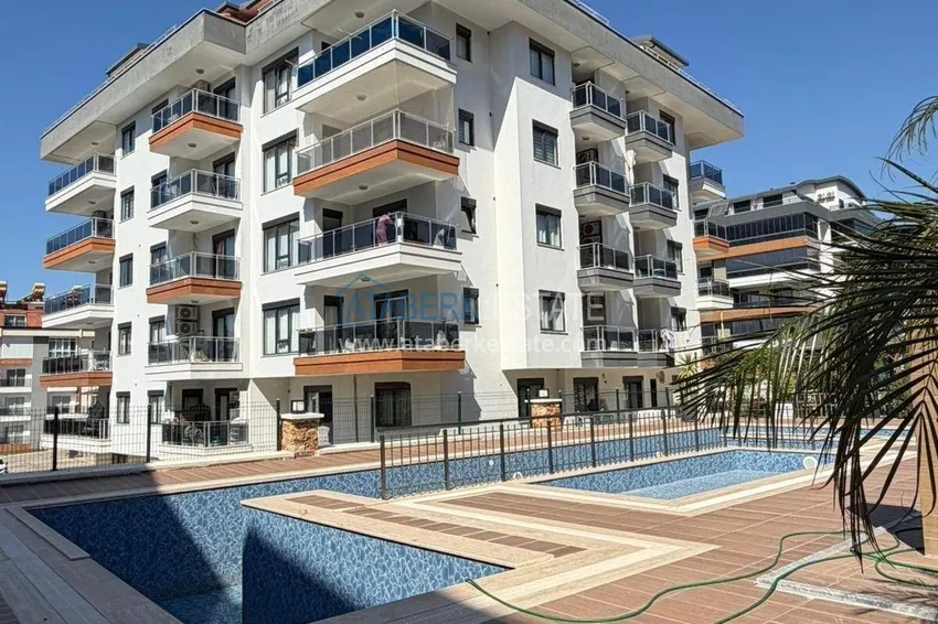 Duplex ogrodowy 2+1 z doskonałym wykończeniem w Oba, Alanya 1 