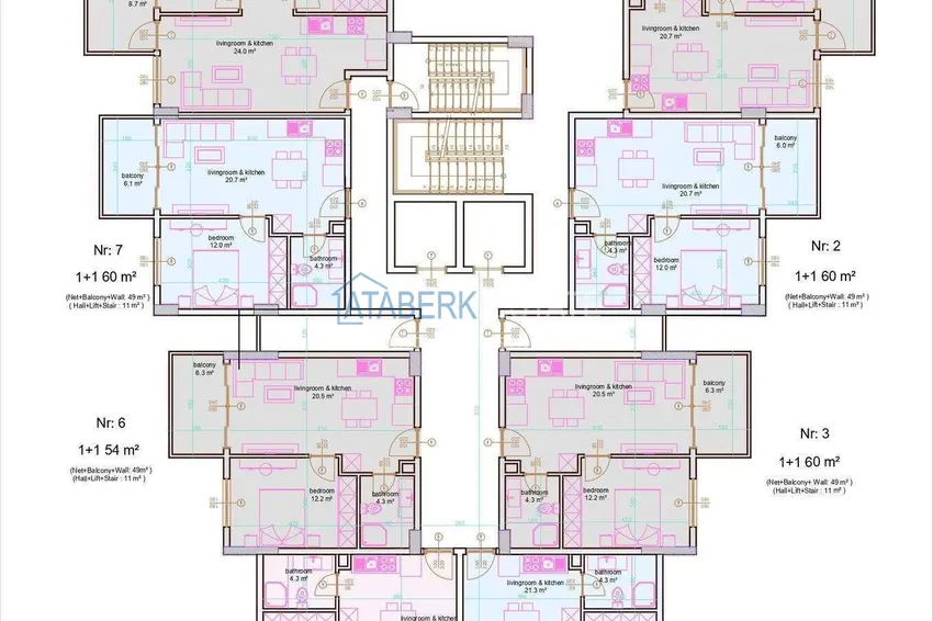 Kupuj taniej Nowy projekt inwestycyjny kompleksu mieszkalnego z bogatą infrastrukturą w centrum Alanyi 9 