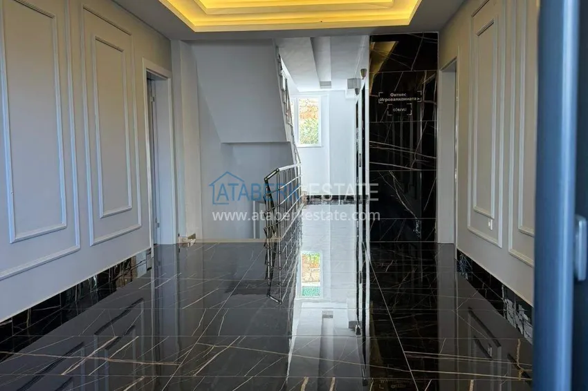 Duplex ogrodowy 2+1 z doskonałym wykończeniem w Oba, Alanya 13 