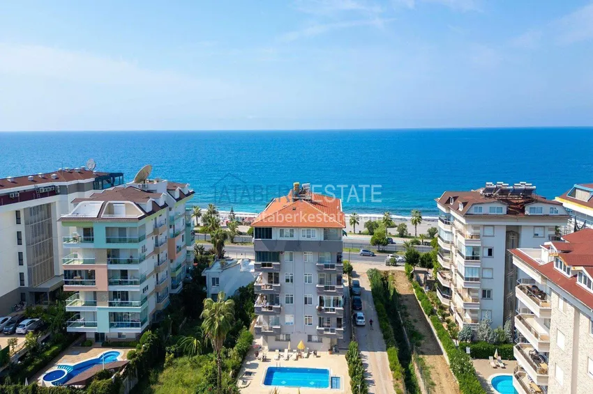 Apartament 1+1 w rejonie Kestel na pierwszej linii — umeblowany i z widokiem na morze 2 
