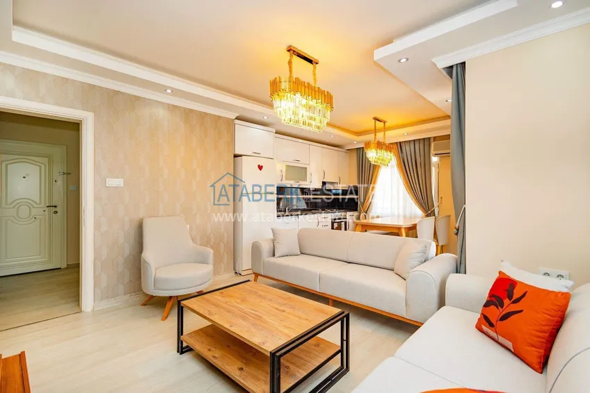 Kupuj  Apartament 1+1 w rejonie Kestel na pierwszej linii — umeblowany i z widokiem na morze 4 