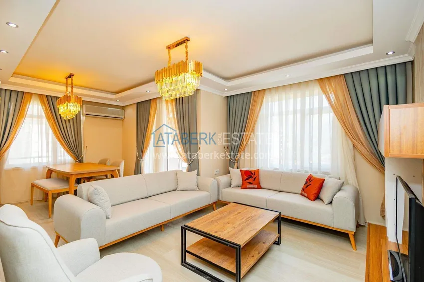 Kupuj  Apartament 1+1 w rejonie Kestel na pierwszej linii — umeblowany i z widokiem na morze 5 