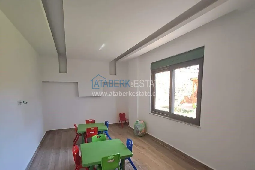 Duplex ogrodowy 2+1 z doskonałym wykończeniem w Oba, Alanya 14 
