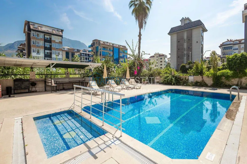 Apartament 1+1 w rejonie Kestel na pierwszej linii — umeblowany i z widokiem na morze 6 