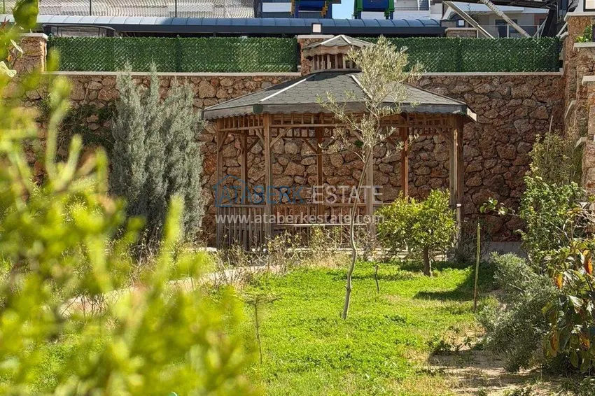 Duplex ogrodowy 2+1 z doskonałym wykończeniem w Oba, Alanya 7 