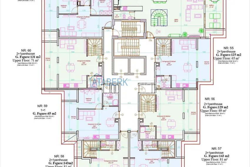 Kupuj taniej Nowy projekt inwestycyjny kompleksu mieszkalnego z bogatą infrastrukturą w centrum Alanyi 12 