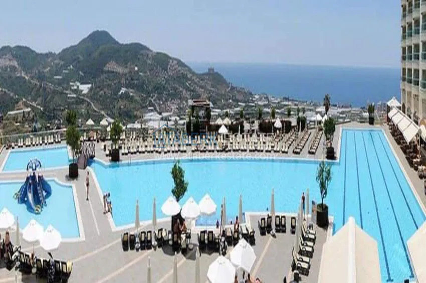 Jednopokojowy apartament z widokiem na góry w kompleksie premium — Alanya, dzielnica Mahmutlar 14 