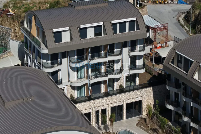 Luksusowy projekt rezydencji premium w dzielnicy Alanya Kargicak 17 