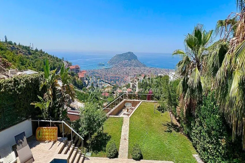 Luksusowa willa 4+1 w Alanya, Bektash Mountain District - meble, basen, widok panoramiczny 8 