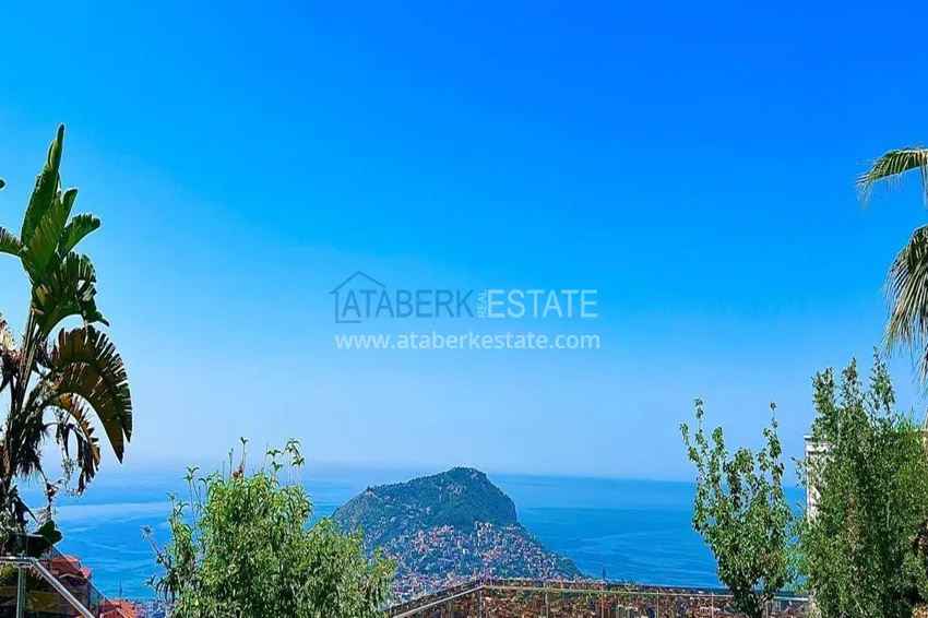 Luksusowa willa 4+1 w Alanya, Bektash Mountain District - meble, basen, widok panoramiczny 9 
