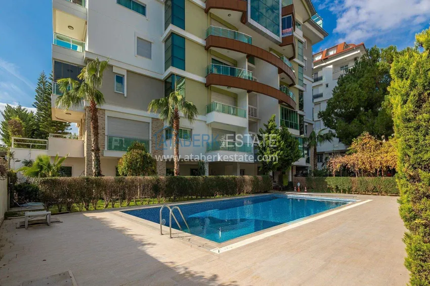 Duplex ogrodowy 2+1 w Kestel przy plaży - z nowymi meblami i widokiem na morze 10 