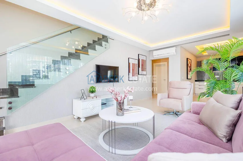Kupuj  Duplex ogrodowy 2+1 w Kestel przy plaży - z nowymi meblami i widokiem na morze 13 