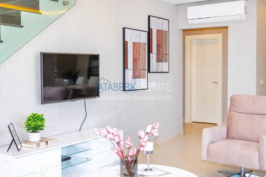 Kupuj  Duplex ogrodowy 2+1 w Kestel przy plaży - z nowymi meblami i widokiem na morze 14 
