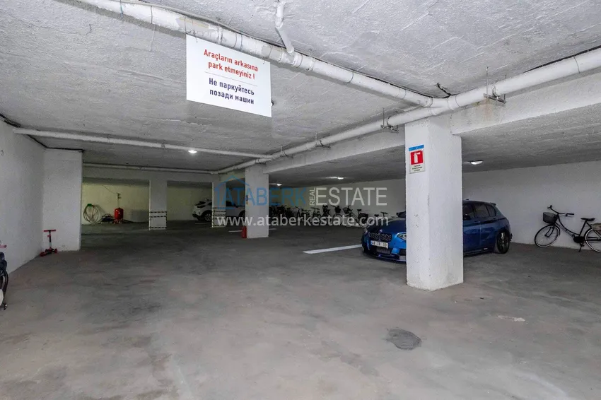 Duplex ogrodowy 2+1 w Kestel przy plaży - z nowymi meblami i widokiem na morze 14 