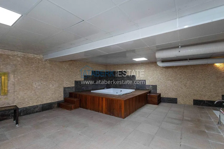 Duplex ogrodowy 2+1 w Kestel przy plaży - z nowymi meblami i widokiem na morze 22 