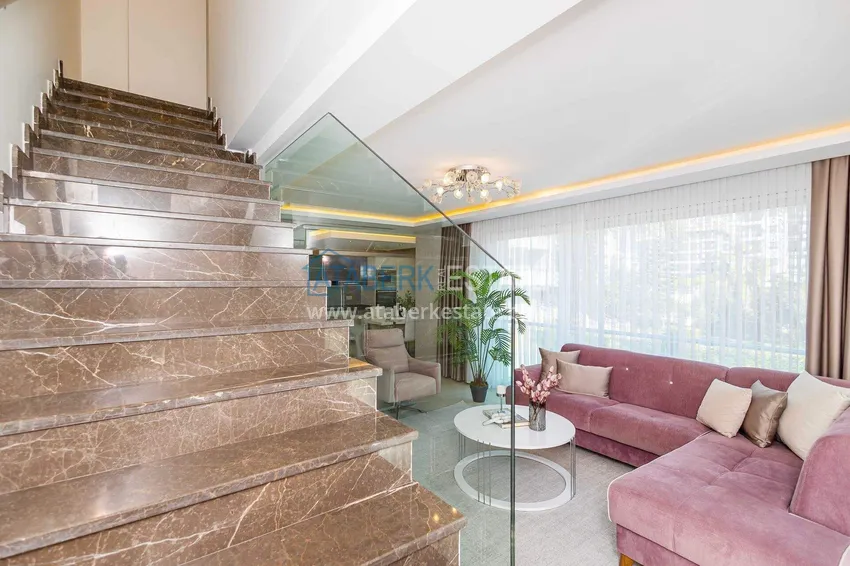 Kupuj  Duplex ogrodowy 2+1 w Kestel przy plaży - z nowymi meblami i widokiem na morze 29 