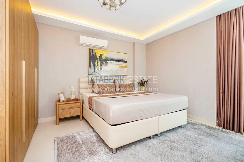 Kupuj  Duplex ogrodowy 2+1 w Kestel przy plaży - z nowymi meblami i widokiem na morze 37 