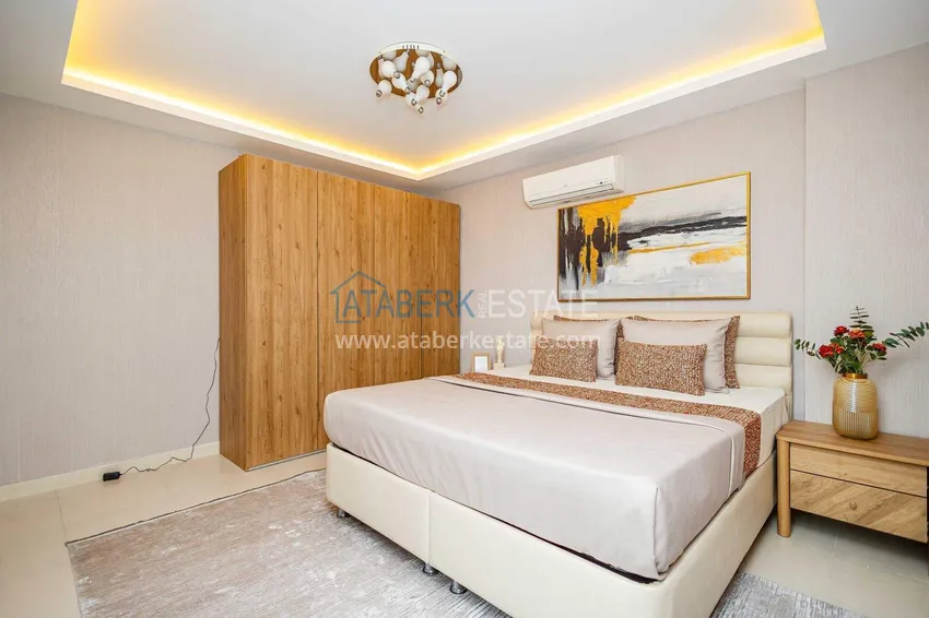 Kupuj  Duplex ogrodowy 2+1 w Kestel przy plaży - z nowymi meblami i widokiem na morze 38 