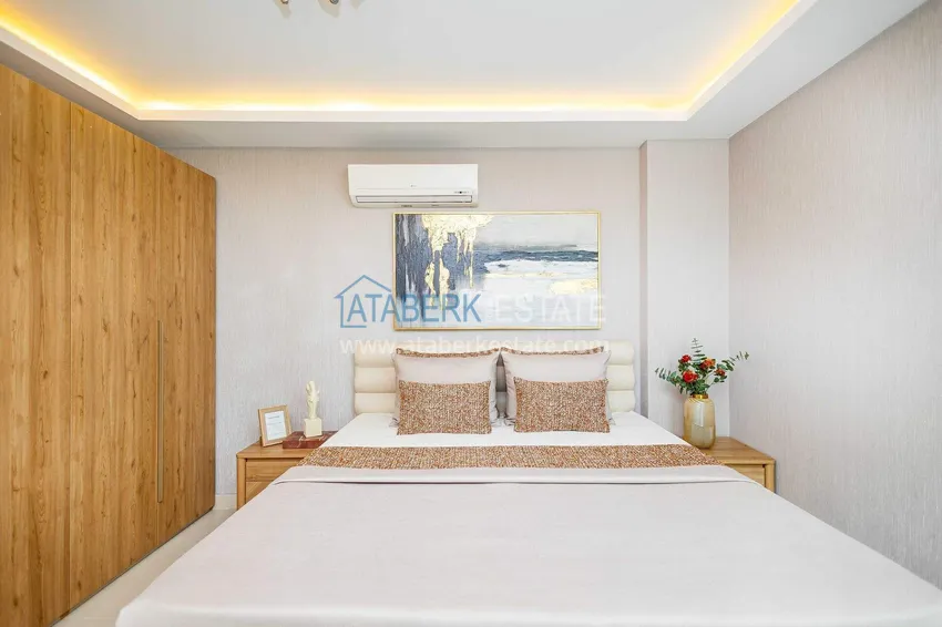 Kupuj  Duplex ogrodowy 2+1 w Kestel przy plaży - z nowymi meblami i widokiem na morze 42 