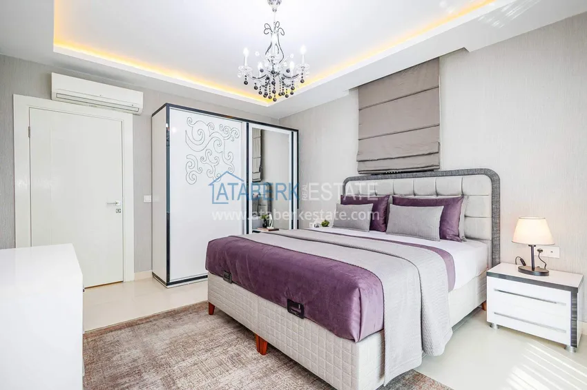 Kupuj  Duplex ogrodowy 2+1 w Kestel przy plaży - z nowymi meblami i widokiem na morze 44 
