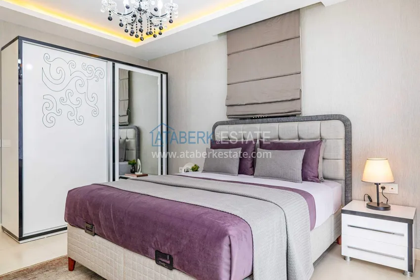 Kupuj  Duplex ogrodowy 2+1 w Kestel przy plaży - z nowymi meblami i widokiem na morze 45 