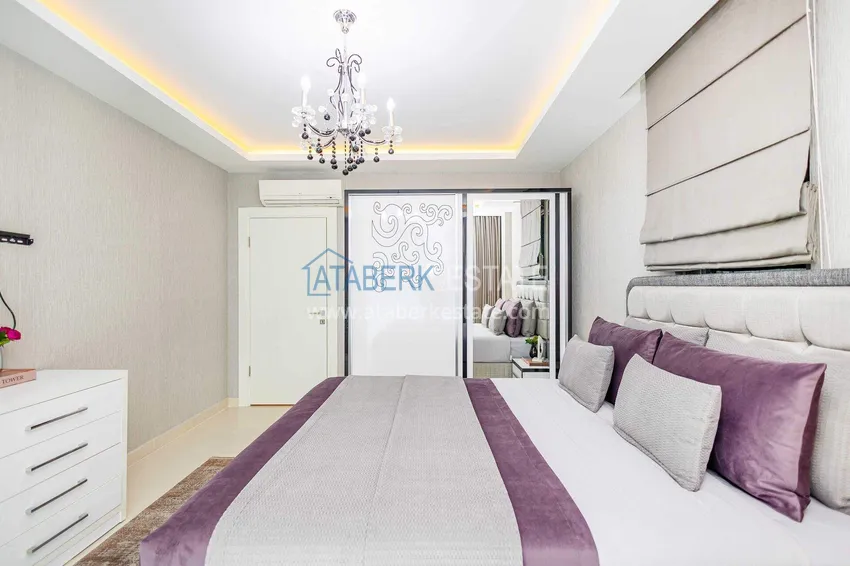 Kupuj  Duplex ogrodowy 2+1 w Kestel przy plaży - z nowymi meblami i widokiem na morze 47 