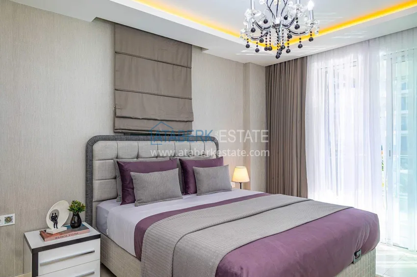 Kupuj  Duplex ogrodowy 2+1 w Kestel przy plaży - z nowymi meblami i widokiem na morze 49 