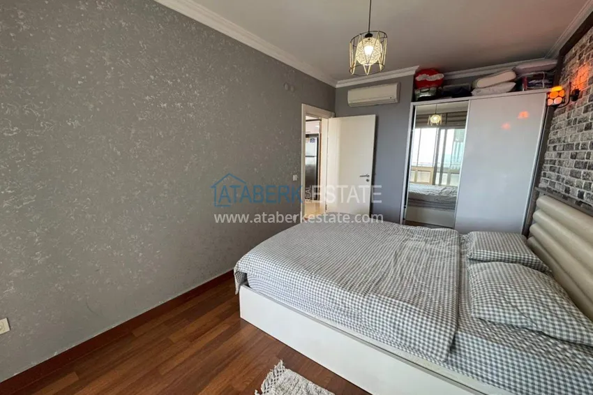 Kupuj  Apartament 1+1 z widokiem na morze i meblami w Cikcilli, Alanya — oferta od właściciela  13 