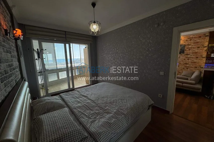 Kupuj  Apartament 1+1 z widokiem na morze i meblami w Cikcilli, Alanya — oferta od właściciela  14 