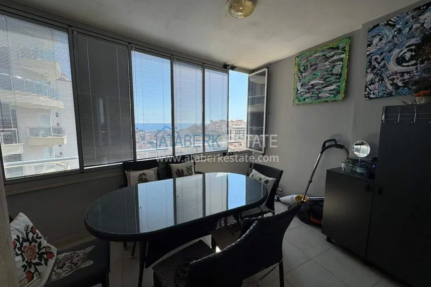 Kupuj  Apartament 1+1 z widokiem na morze i meblami w Cikcilli, Alanya — oferta od właściciela  19 