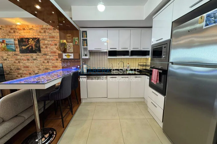 Kupuj  Apartament 1+1 z widokiem na morze i meblami w Cikcilli, Alanya — oferta od właściciela  2 