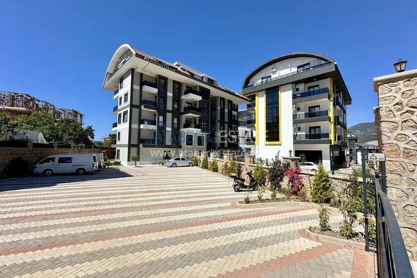 Tani apartament w Alanyi, dzielnica Oba — 1+1 nowy, od strony południowej 3 