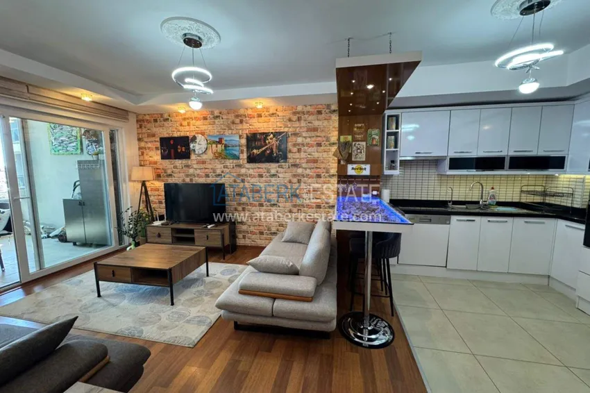 Kupuj  Apartament 1+1 z widokiem na morze i meblami w Cikcilli, Alanya — oferta od właściciela  6 