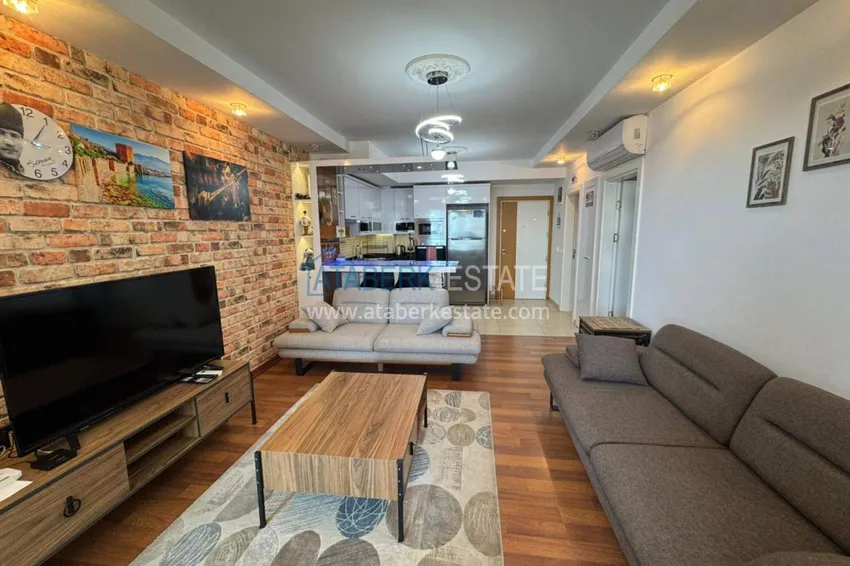 Kupuj  Apartament 1+1 z widokiem na morze i meblami w Cikcilli, Alanya — oferta od właściciela  9 