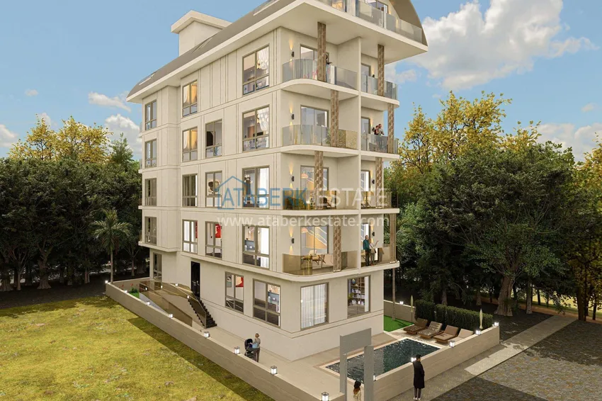 Apartamenty od dewelopera w centrum Alanyi - 50 metrów od plaży Kleopatra, raty, obywatelstwo 1 